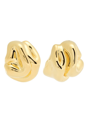 Sculpted 18kt gold-plated stud earrings | Harvey Nichols