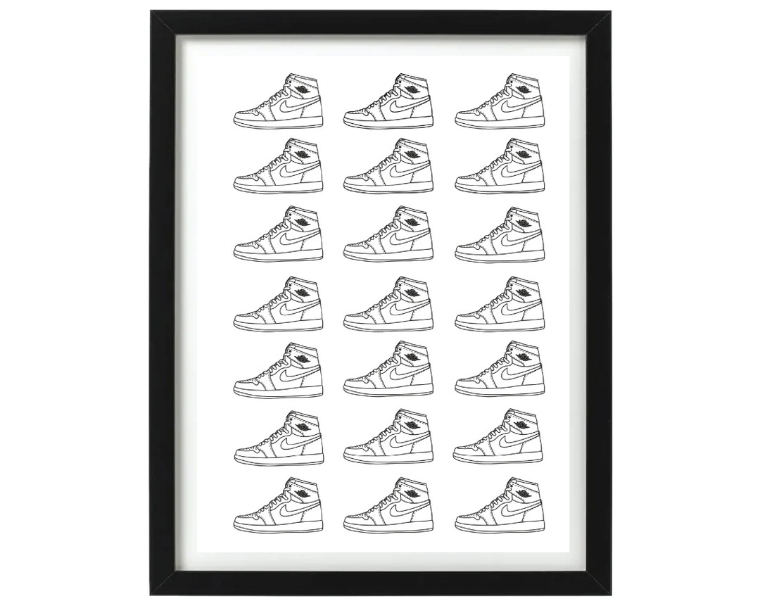 Jordan 1 Template | Etsy (US)