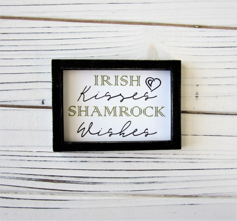 Irish Kisses Shamrock Wishes Sign St. Patrick's Day | Etsy | Etsy (US)