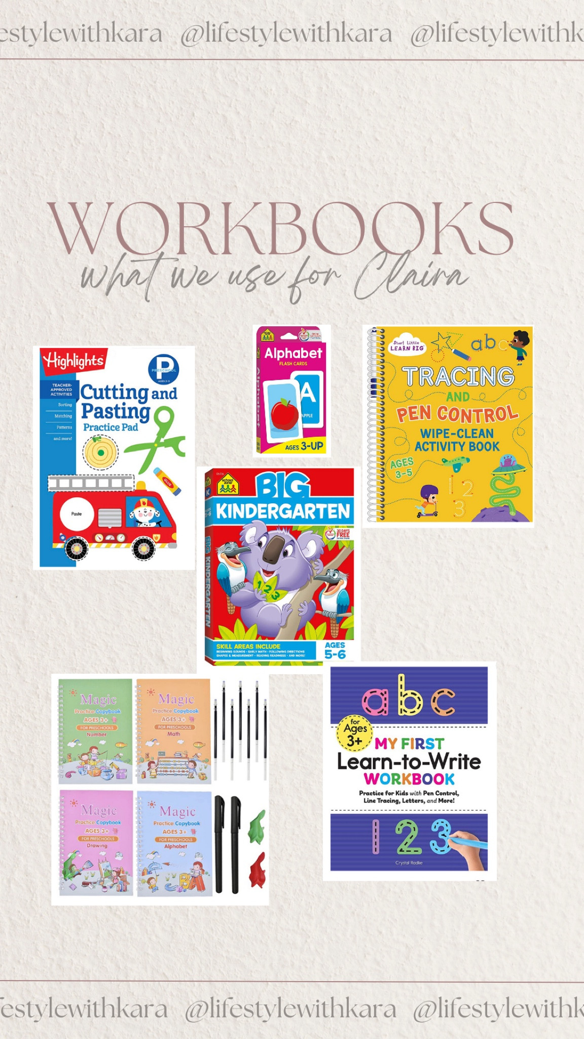 The workbooks we use for Claira! #LTKFind

#LTKkids