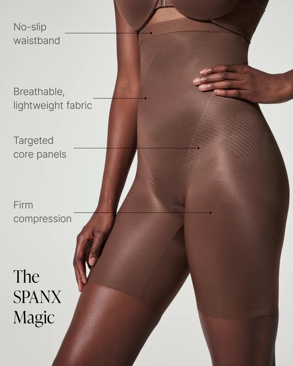 These high-waisted Spanx shorts will come in really handy with the holiday season approaching🤣 They come in lighter shades but this brown color called “chestnut”, is currently half off.

#LTKMidsize #LTKOver40 #LTKParties