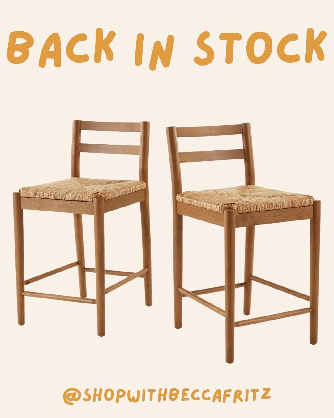 🚨 BACK IN STOCK ALERT! 🙌
These woven seat bar stools finally restocked and they will NOT last long! Perfect neutral tones, gorgeous texture, and that high-end look without the crazy price tag. 
🔗 Grab them before they’re gone again!

#BeccaFrutzFinds #MyTexasHouse

#LTKSaleAlert #LTKHome
