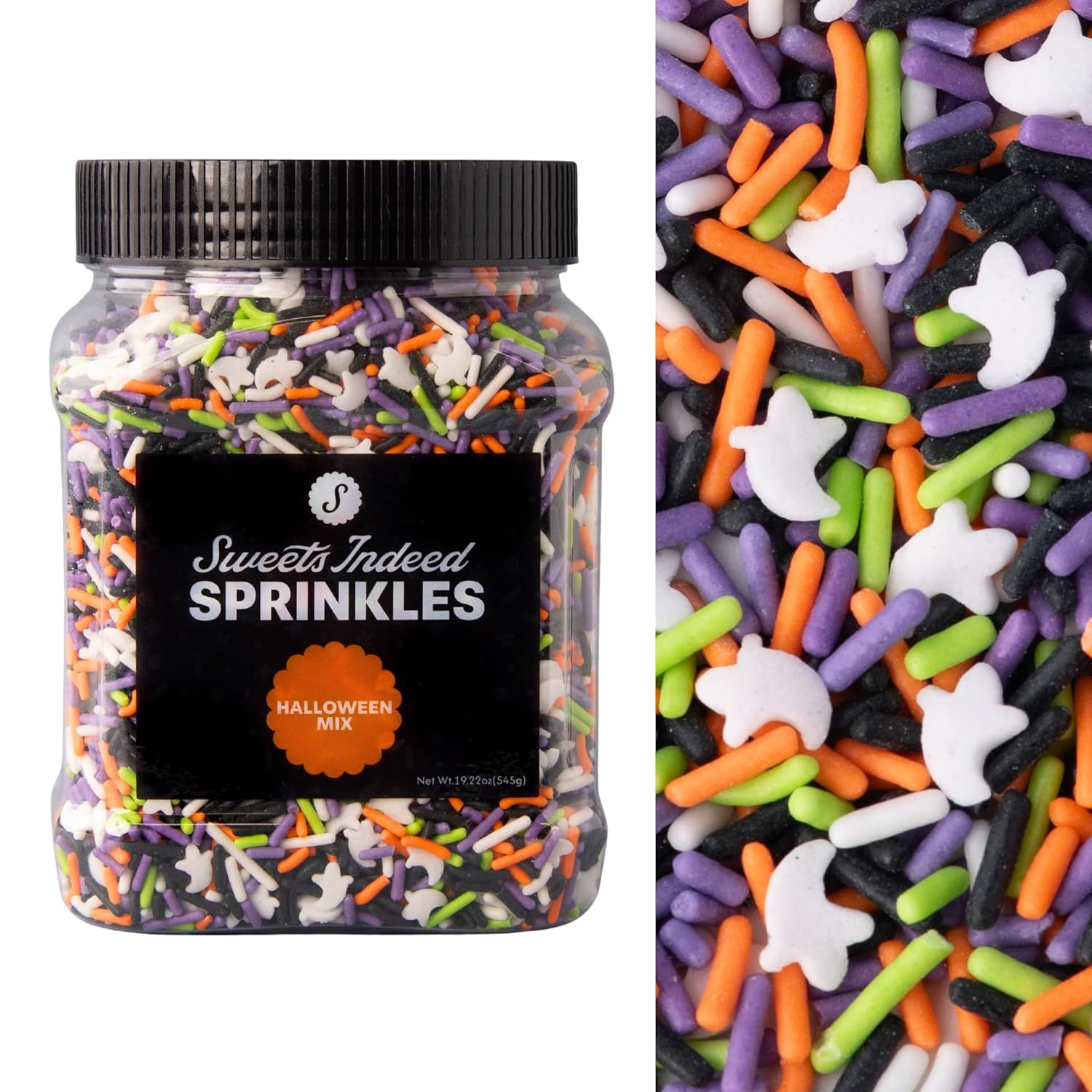 Sweets Indeed Bulk Halloween Sprinkles with Ghost Shapes, 1.2 lbs | Amazon (US)