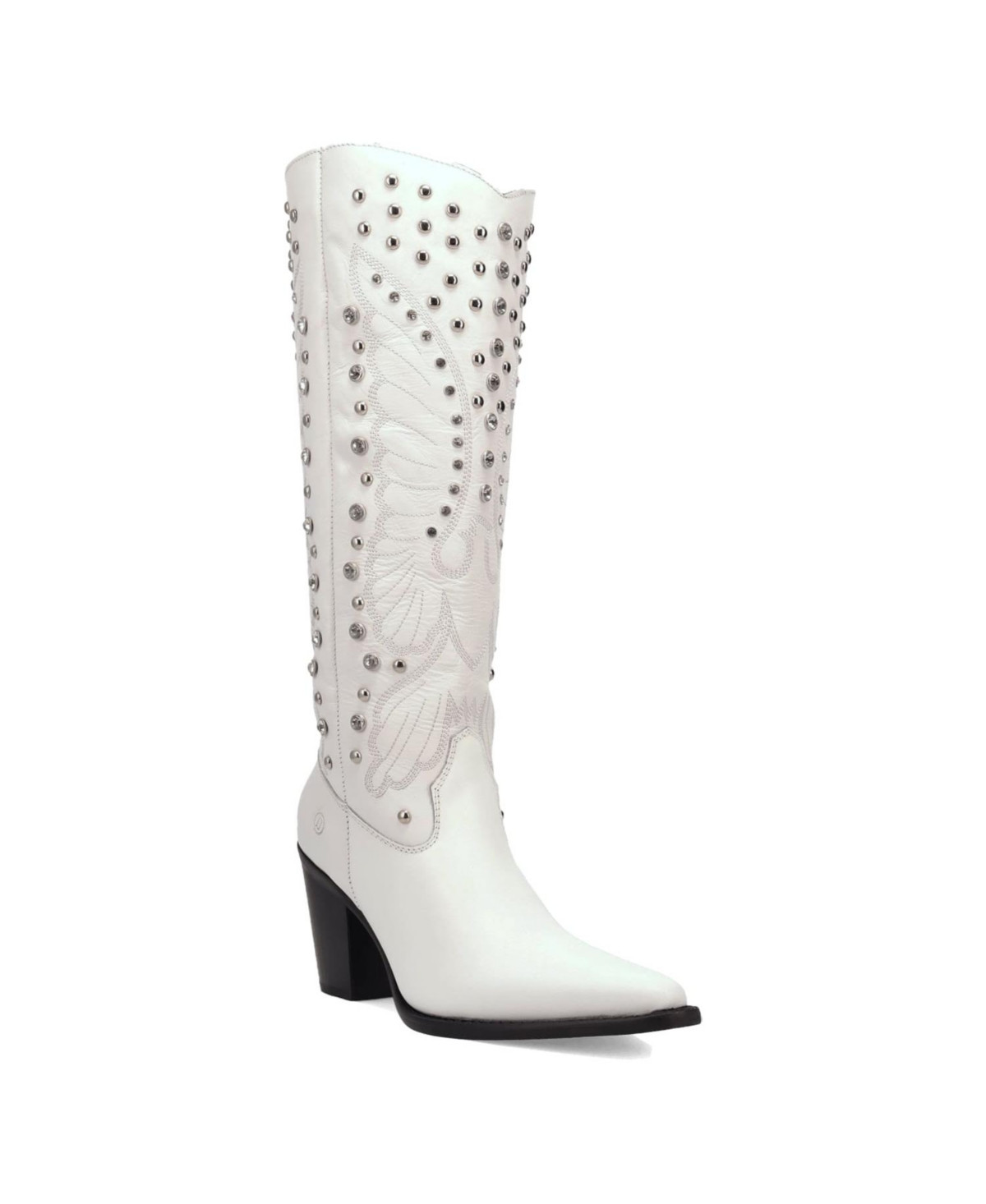 Dingo Women's Diamonds Forever Leather Boot - White | Macy's
