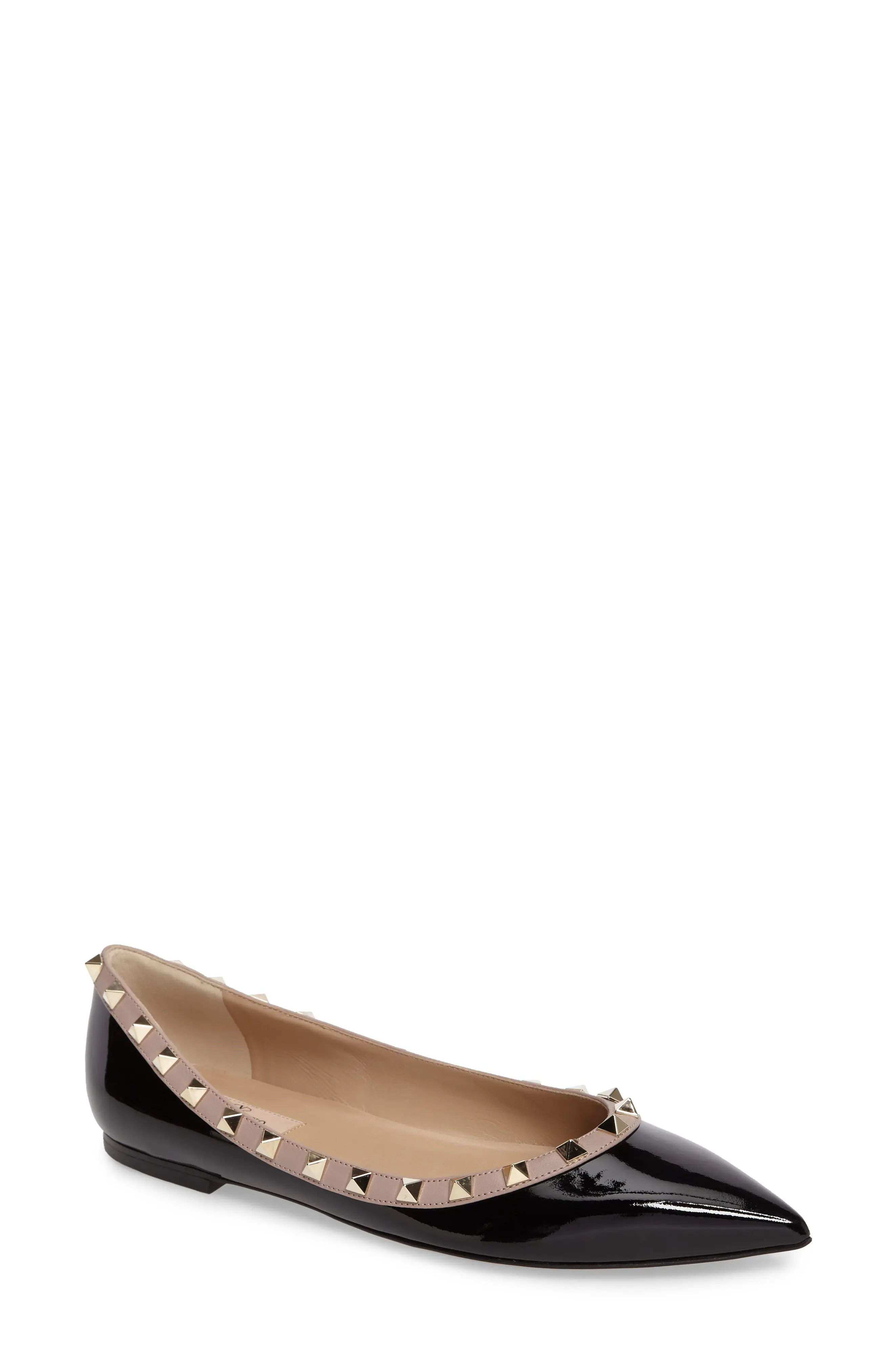 VALENTINO GARAVANI Rockstud Ballerina Flat (Women) | Nordstrom