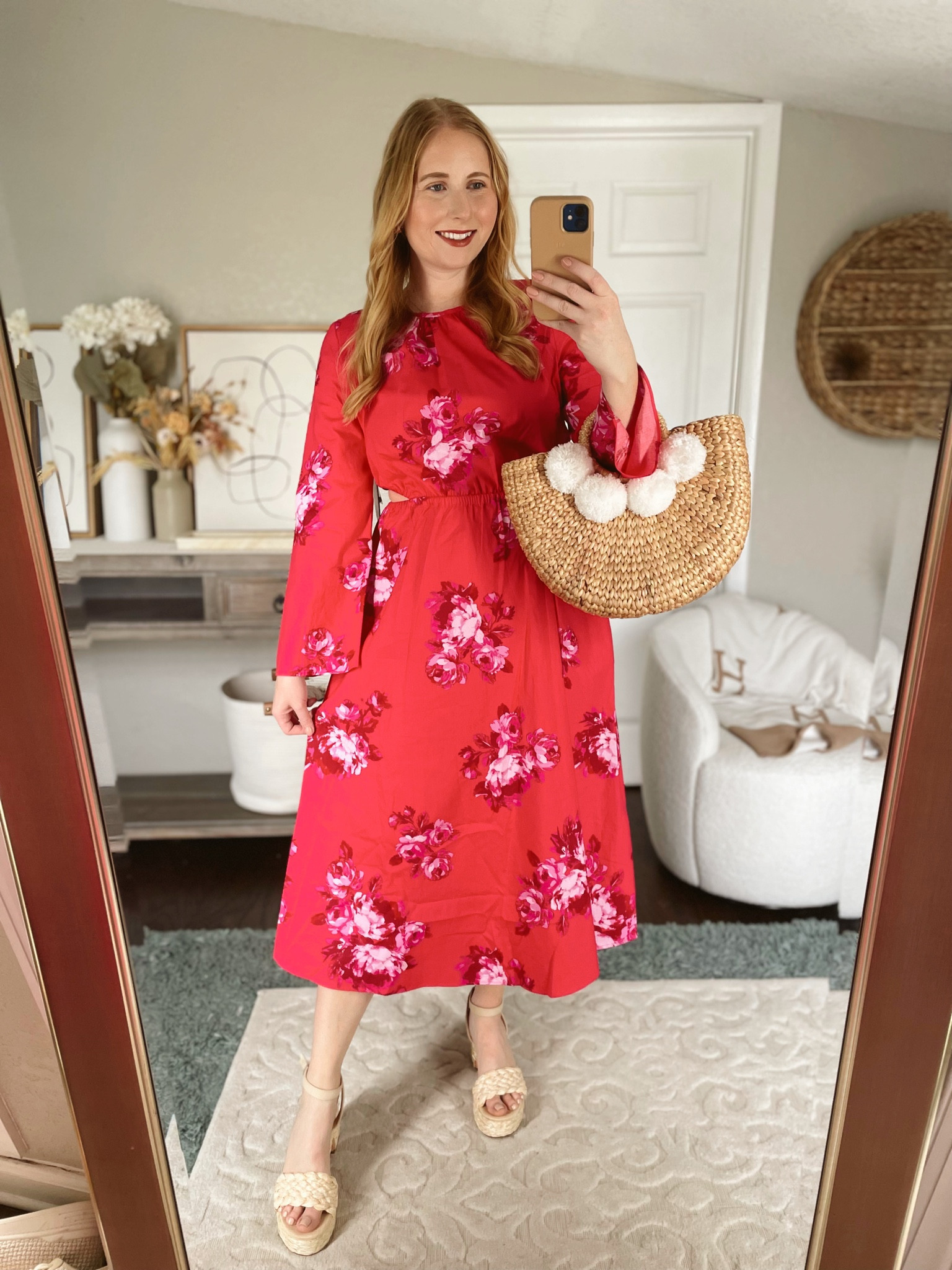 Walmart dress! Fits TTS, wearing a size Medium 


#LTKFind #LTKwedding #LTKSeasonal