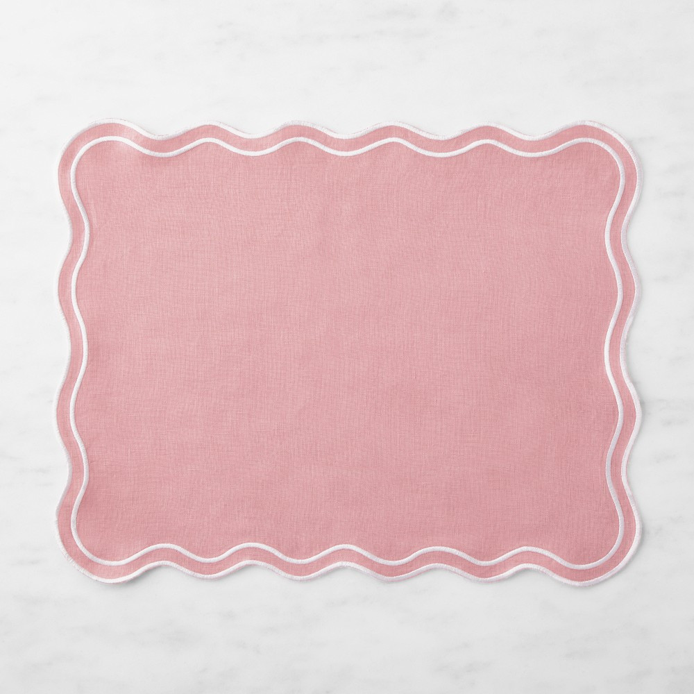 AERIN x Williams Sonoma Scalloped Placemats, Set of 4 | Williams-Sonoma