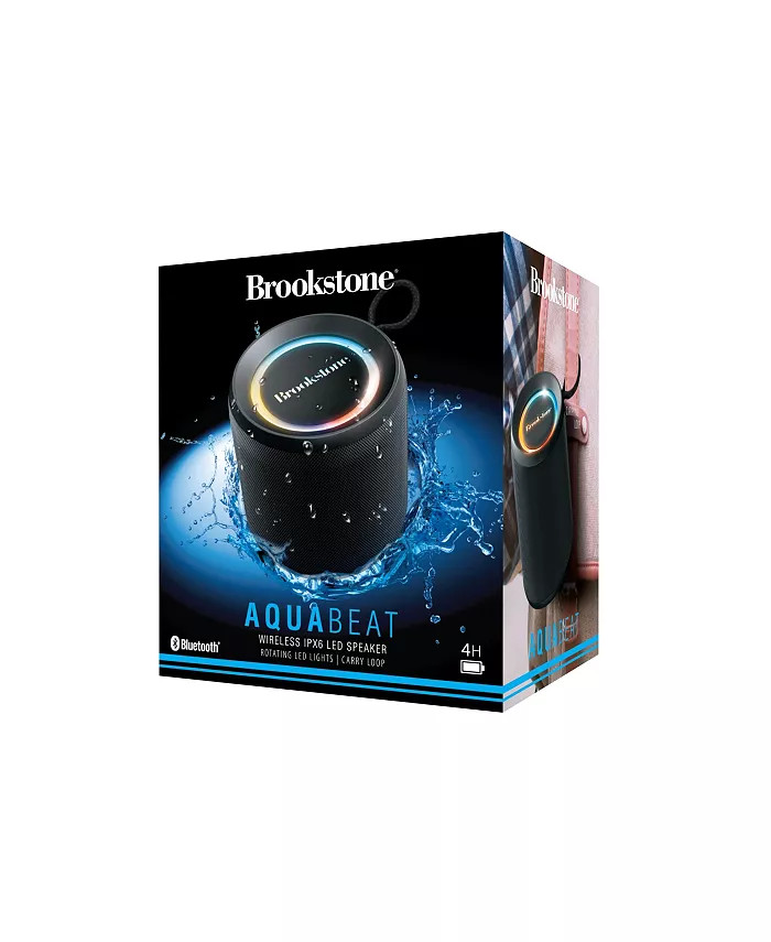 Brookstone Aquabeat Wireless IPX6 LED Speaker & Reviews - Electronics - Home - Macy's | Macys (US)