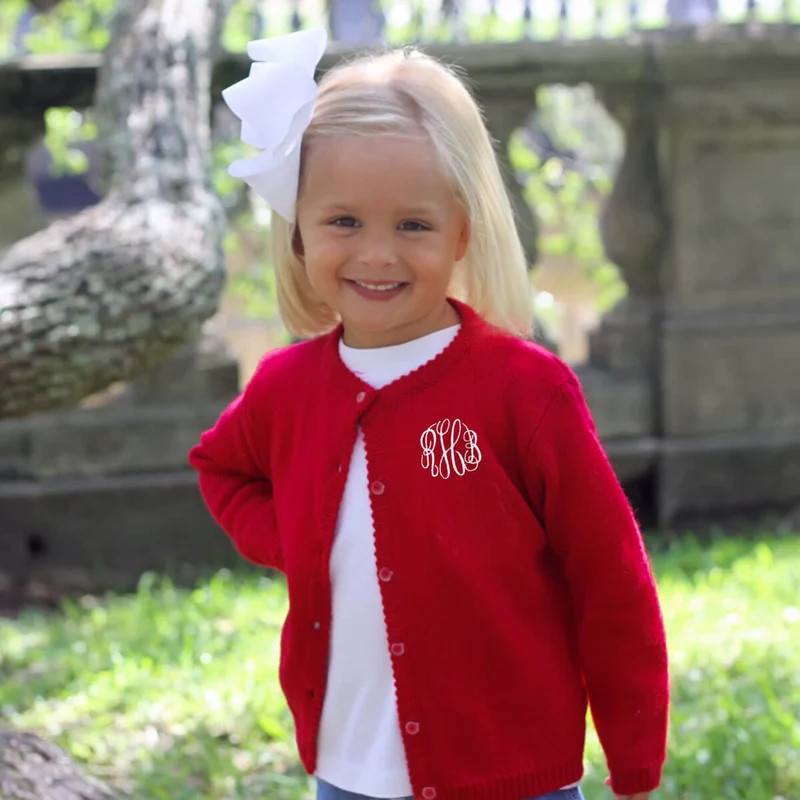 Button Up Sweater Red | Classic Whimsy