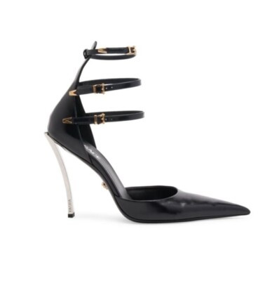 VERSACE Leather Ankle Strap Pumps-New-Size:37.5 | eBay US