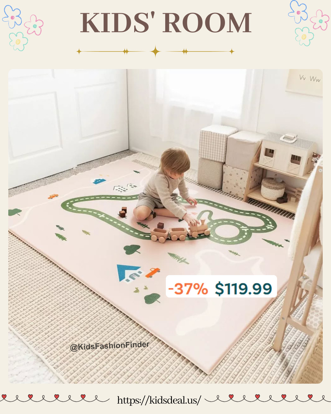 Roads to everywhere, right in your living room 🏡🌿 The cutest playmat for the cutest little adventurer 🚗💚



#PlaymatForBaby #ForestTrack #ToddlerRoom #BabyPlaytime #NeutralNursery #KidsDecor #PlayroomIdeas #BabyGift #ModernNursery #LittleExplorer 

 

#LTKHome #LTKBaby #LTKKids