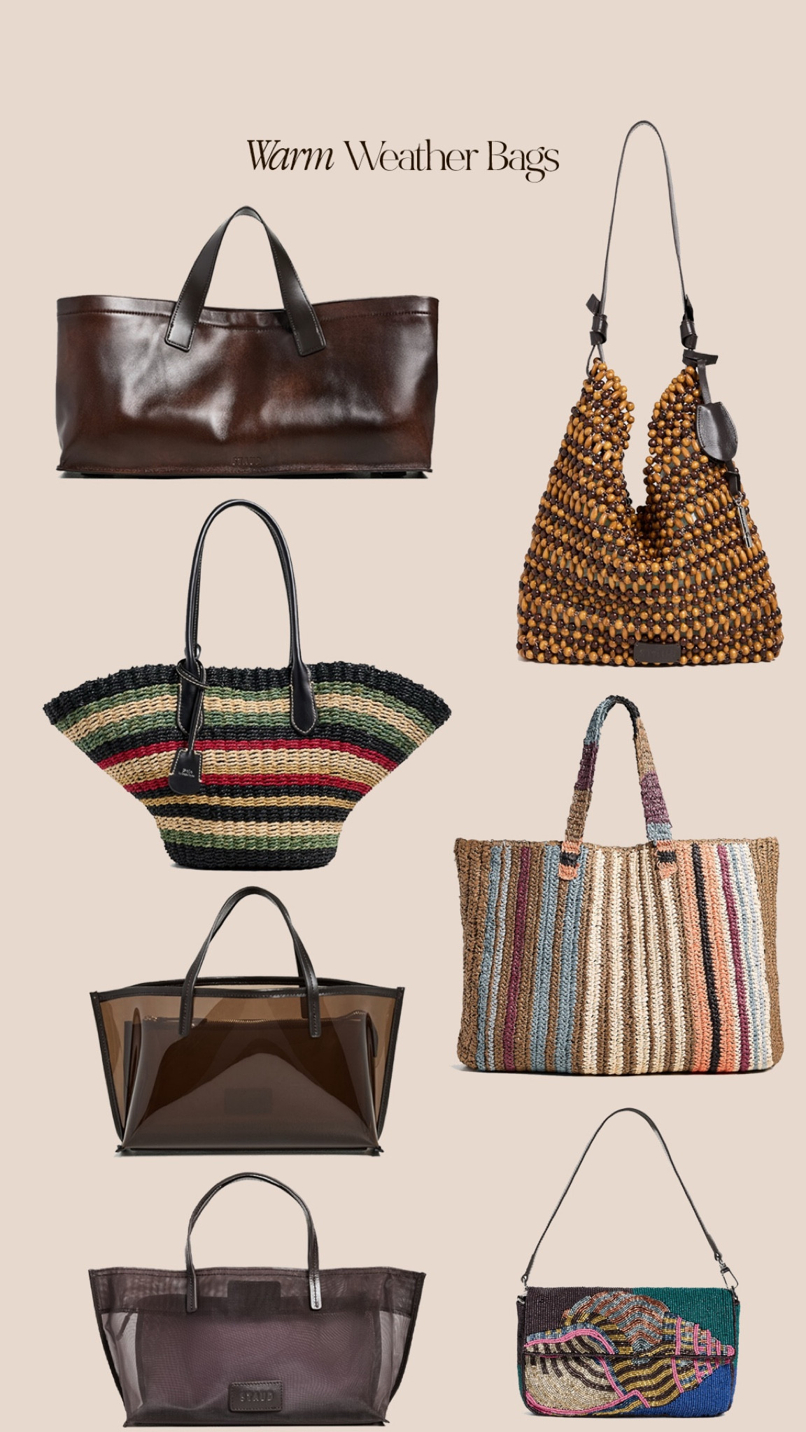 Warm weather bags ☀️