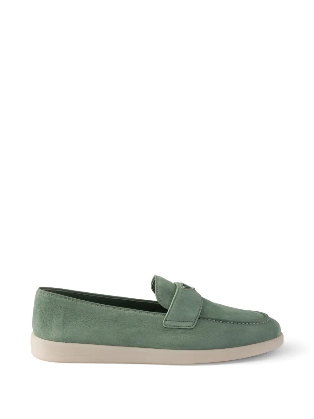 Prada suede loafers - Green | Farfetch Global