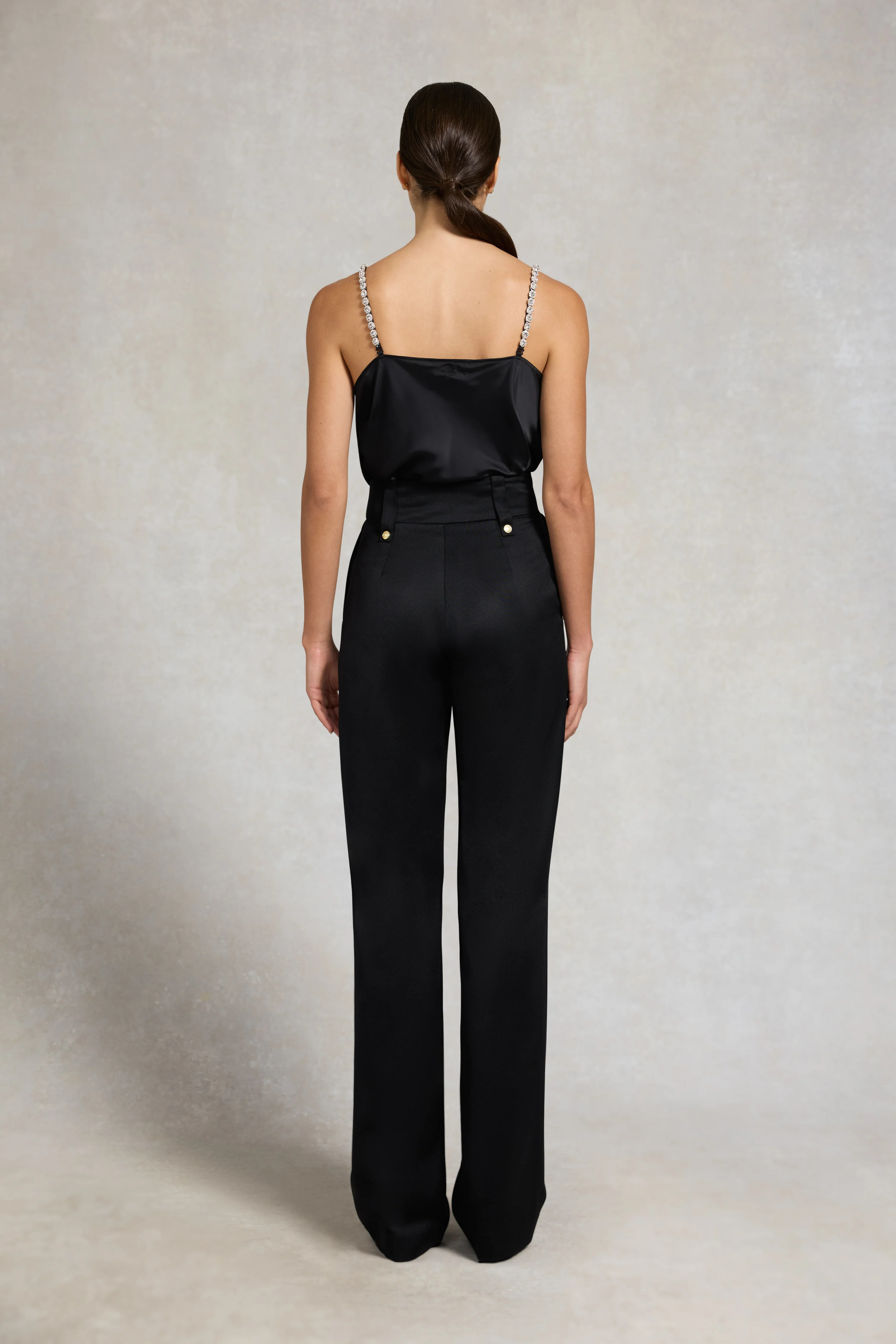 Aurora Vest (Black Satin) | Holland Cooper