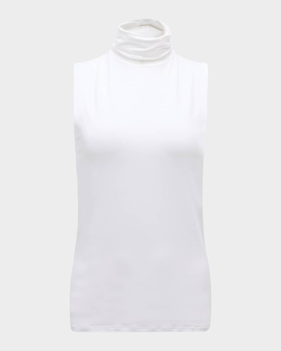 Majestic Filatures Soft Touch Sleeveless Stretch Turtleneck | Neiman Marcus