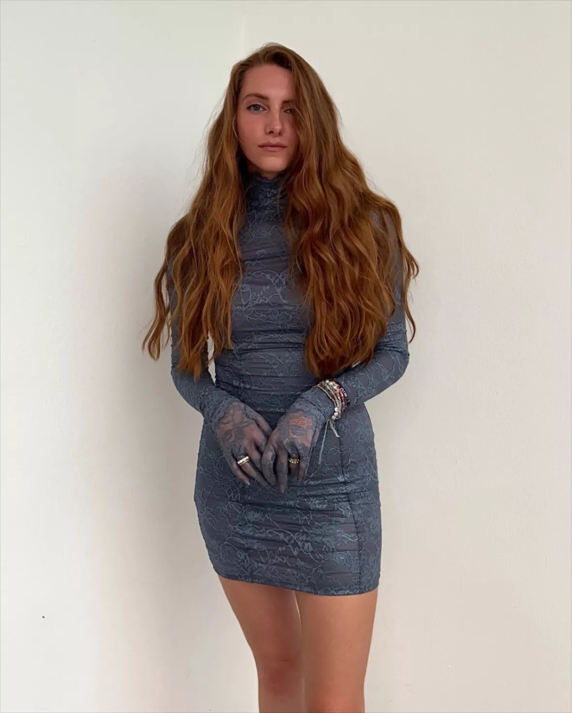 SKIMS LACE TURTLENECK DRESS $128$64 curated on LTK