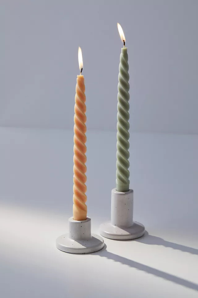 Paddywax Short Speckled Taper Candle Holder | Urban Outfitters (US and RoW)