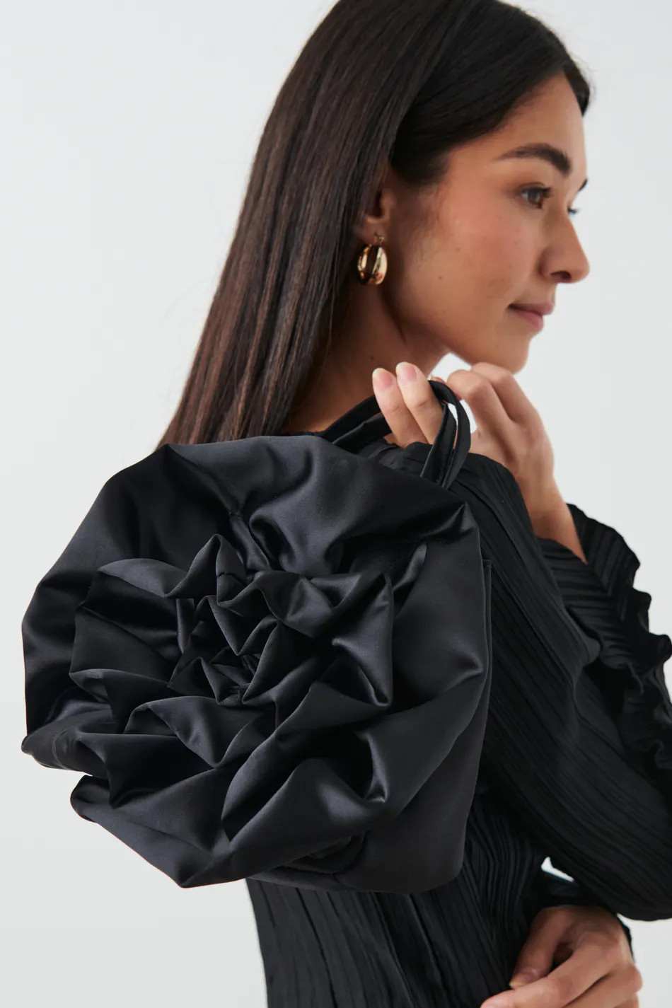 Big flower bag - Schwarz - Dame - Gina Tricot | Gina Tricot SE