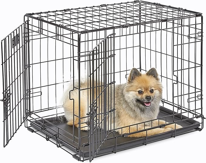 MidWest Homes for Pets Newly Enhanced Double Door iCrate Dog Crate, Includes Leak-Proof Pan, Floo... | Amazon (US)