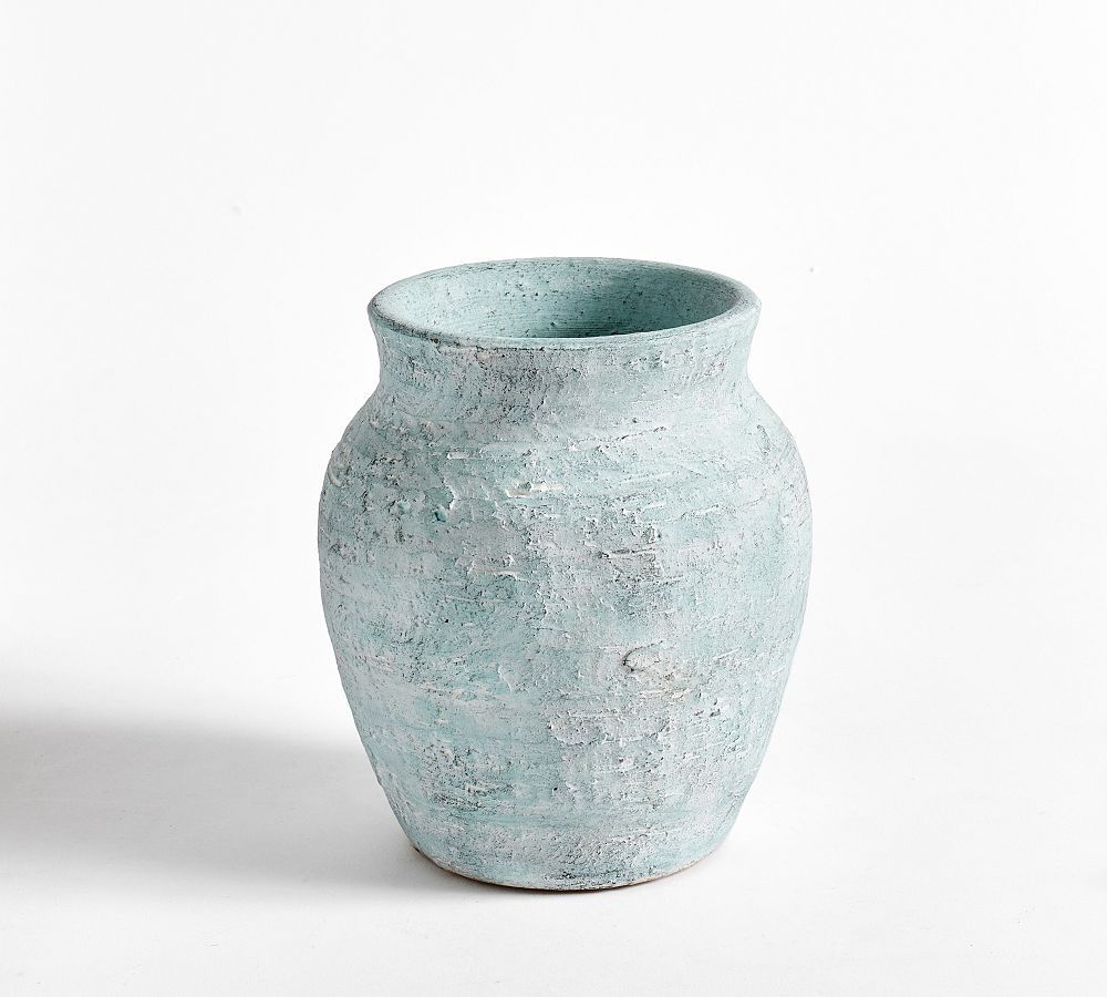 Chambray Artisan Handcrafted Ceramic Vases | Pottery Barn (US)