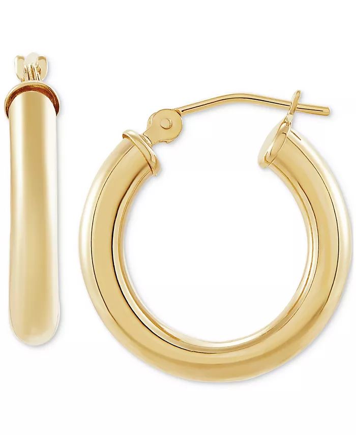 14k Gold Hoop Earrings (18mm) | Macy's