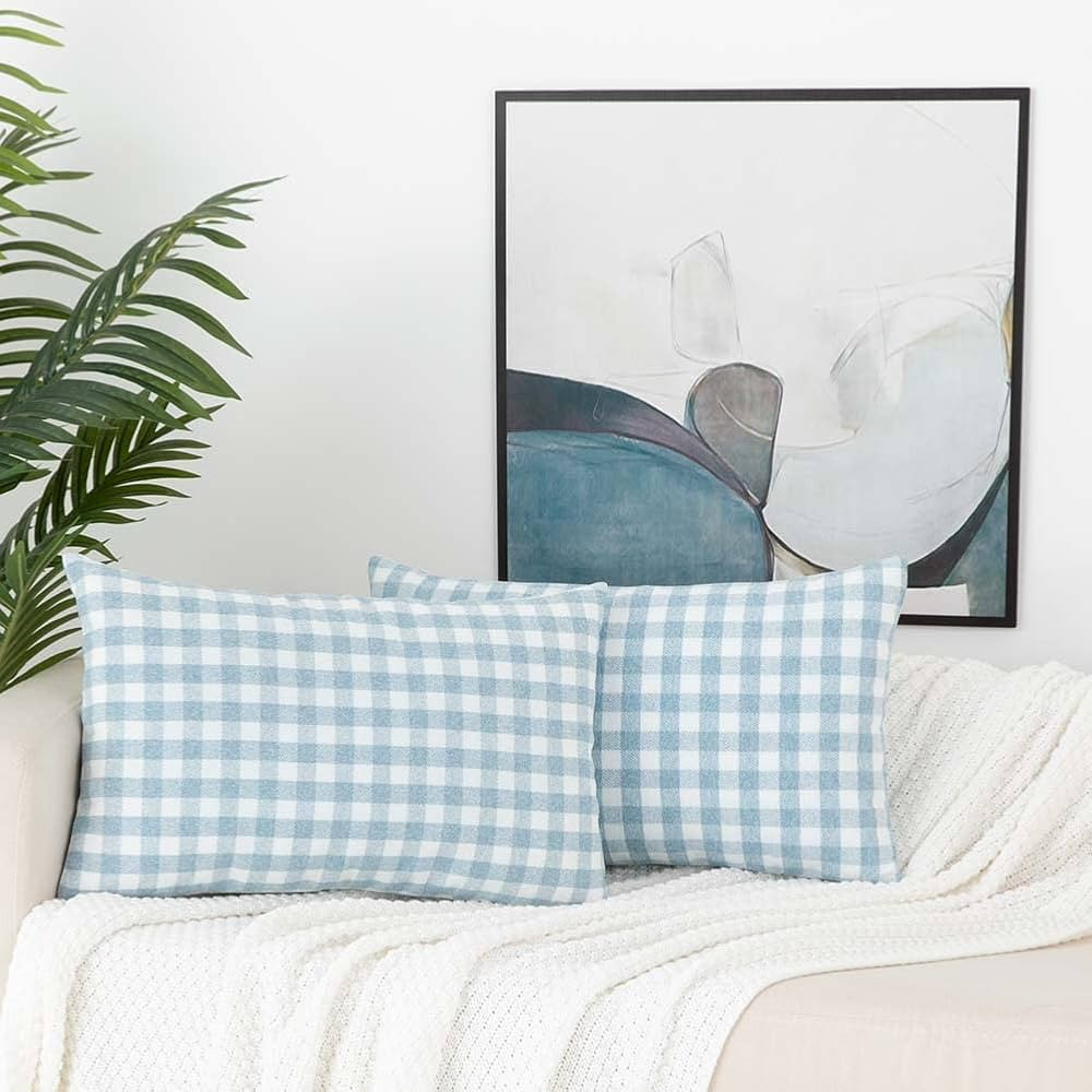 PantaNoco Buffalo Check Plaid Throw Pillow Covers Set of 2 Farmhouse Decorative Case Cushion Home... | Amazon (US)