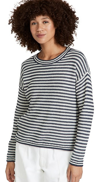 2 Color Stripe Crosby Textured Pullover | Shopbop
