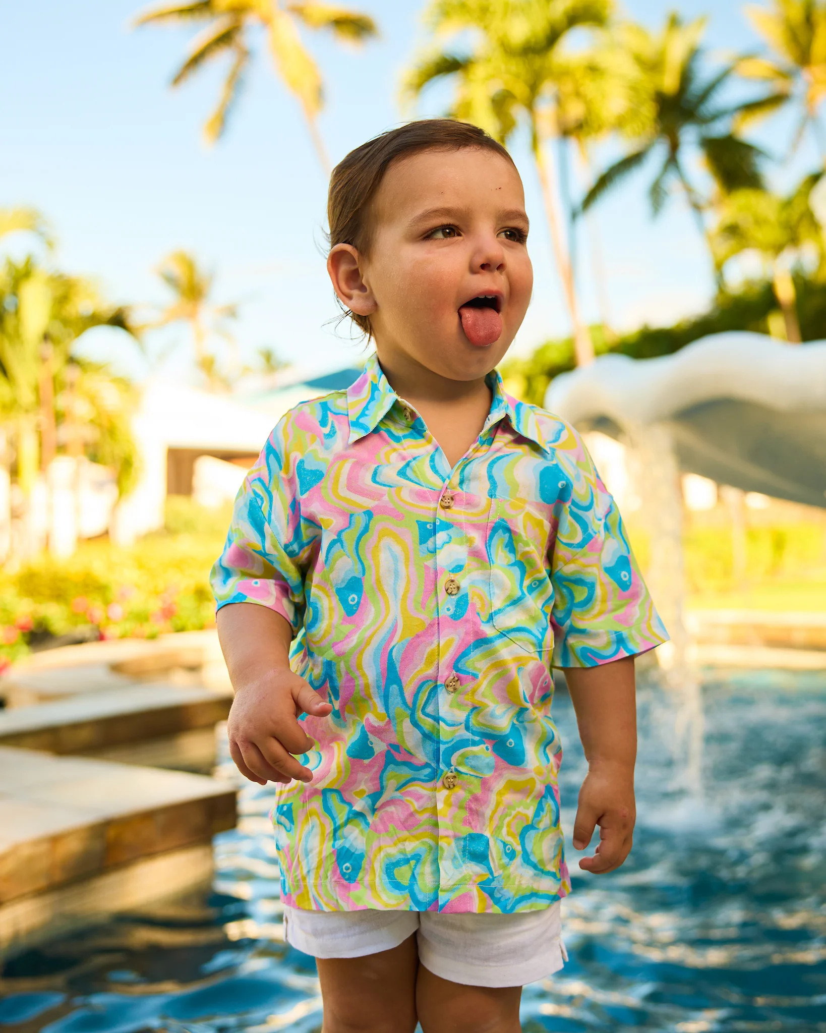 The St. Lucia - Boys Hawaiian Shirt | Kenny Flowers