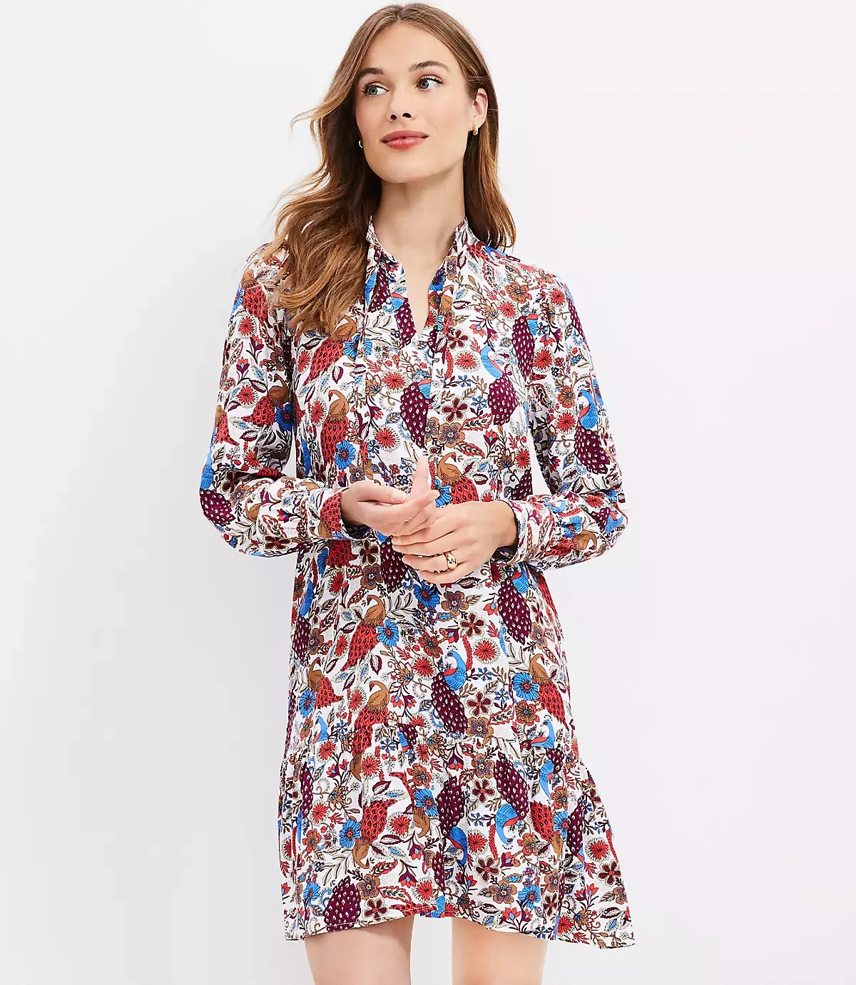 Loft flounce best sale tee dress