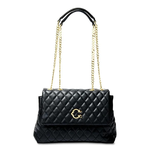 C. Wonder Eliana Quilted Vegan Leather Flap Shoulder Bag | Walmart (US)
