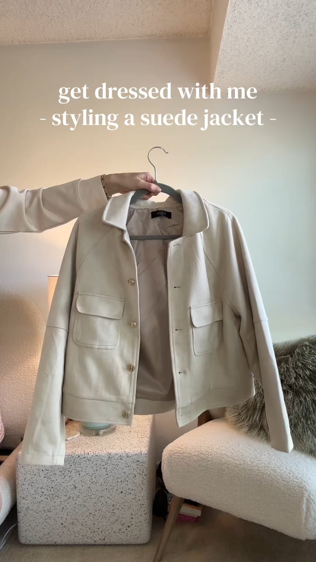 Get dressed with me! Styling a suede jacket! Wearing a small in the jacket & t-shirt. I wear a 26 in this specific style of Levi’s! 

#LTKootd #LTKFindsUnder50 #LTKgrwm