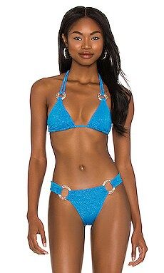 Nadia Glitter Tri Bikini Top
                    
                    Beach Bunny | Revolve Clothing (Global)