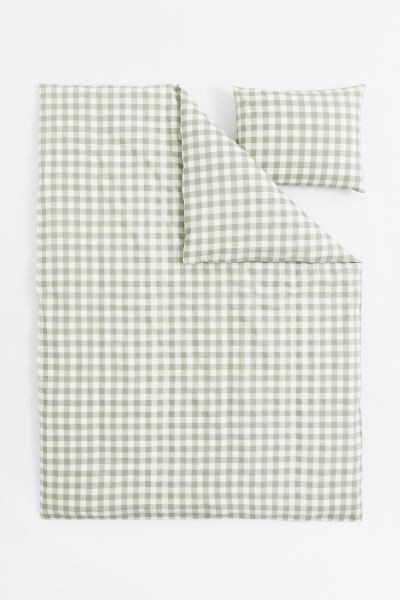 Patterned Twin Duvet Cover Set | H&M (US + CA)