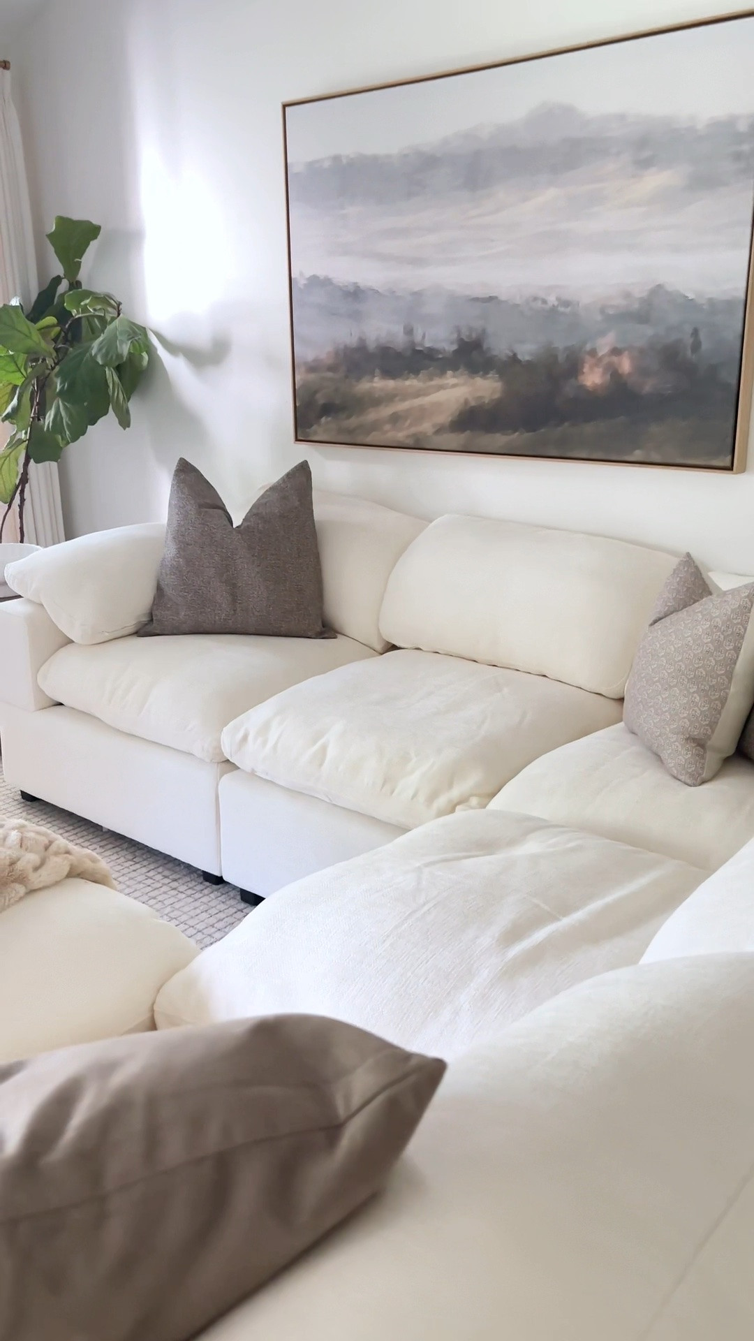 It looks so high end and you won’t believe the price either. I think I found the best budget friendly couch on the internet 👏🏻

For me, a comfortable cozy sectional was a huge priority for my family after so many years of uncomfortable living room seating. 

I still wanted modern but was not willing to have a traditional set up with two couches or chairs. I was also looking for something budget friendly and after tons of research ended up settling on this modular one. 

It’s the perfect cross between a modern sofa and a cloud couch. 💕

I could not be more happy with it- it’s truly one of the most comfortable couches I’ve sat on. There were a couple of things I knew I was compromising on when purchasing (a lower back on the couch, and no storage ottoman) but for the price this can’t be beat. She’s gorgeous and such high quality! 

🏠You can shop this couch in my Wayfair storefront or on LTK. 

🏠 Follow for more finds like this! 

#wayfair #wayfaircreator #sectional #affordablefurniture #furniturefinds #cloudcouch #homedecorfinds @Wayfair

#LTKHome