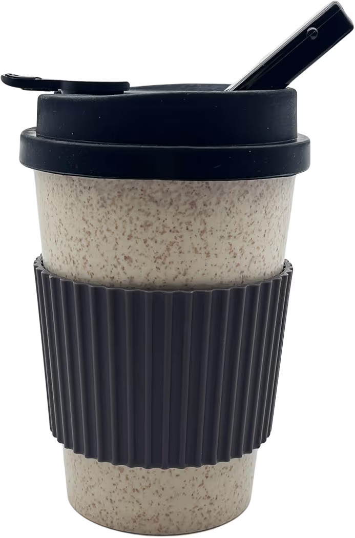 Portable Coffee Cup with Ceramic Bowl & High-Temperature Silicone, Fashion Design For Concealed G... | Amazon (US)