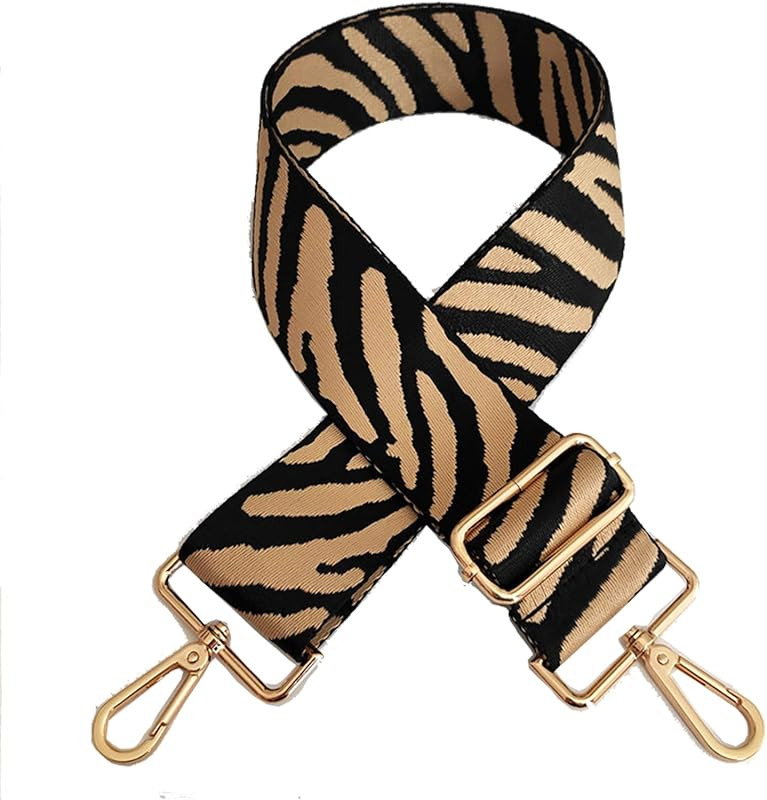 Beacone Wide Zebra Pattern Purse Bag Strap Replacement Adjustable Crossbody Handbag Purse Strap Hand | Amazon (US)