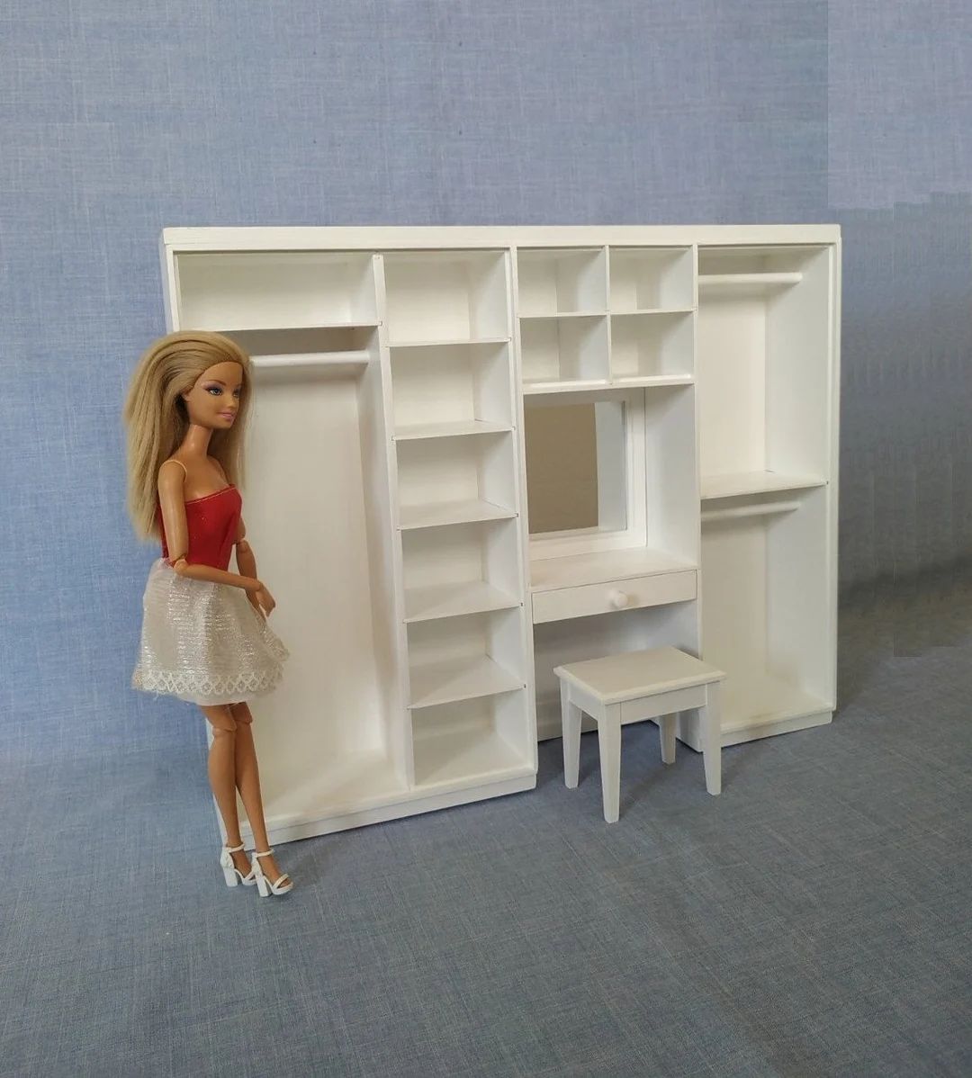 1:6 Scale Wardrobe With Dressing Table for 12 Inch Action - Etsy | Etsy (US)