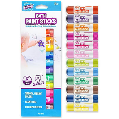 Tub Works Bath Paint Sticks Bath Toy, 12 Count | Target