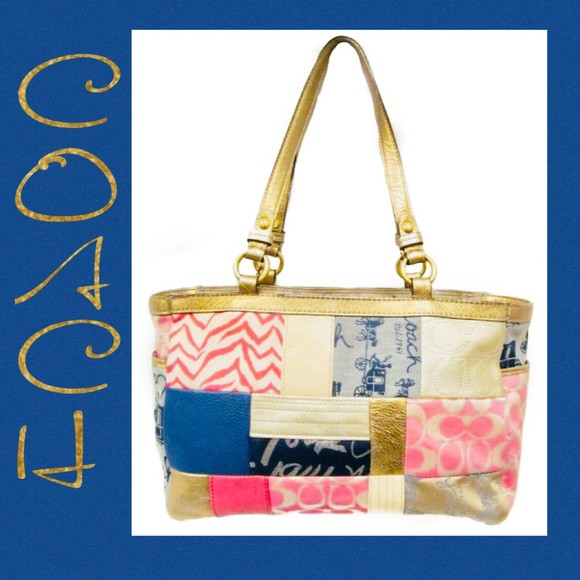 Coach Multicolor Patchwork Shoulder Bag  Authentic | Poshmark