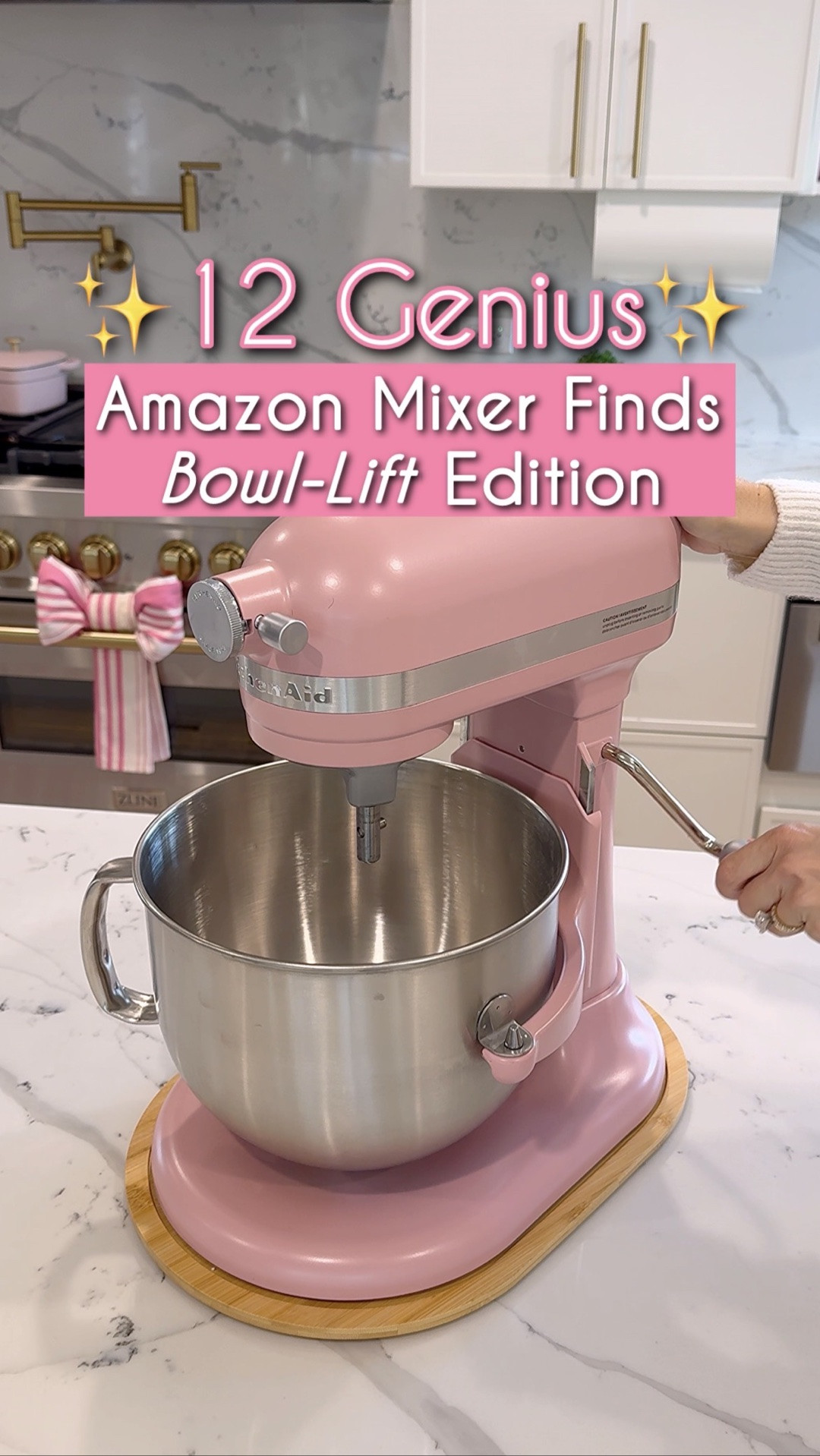 Bowl‑lift mixer must‑haves from Amazon. Fix the bottom‑reach issue, stop flour poofs, move your mixer easily, prevent dough creep, scrape every last drop, lift the bowl comfortably, store large attachments, and keep your mixer clean. Linking everything below. #AmazonFinds #KitchenAidMixer #BakingFavorites #LTKFinds

#LTKHome #LTKmomlife #LTKfoodie #LTKHome