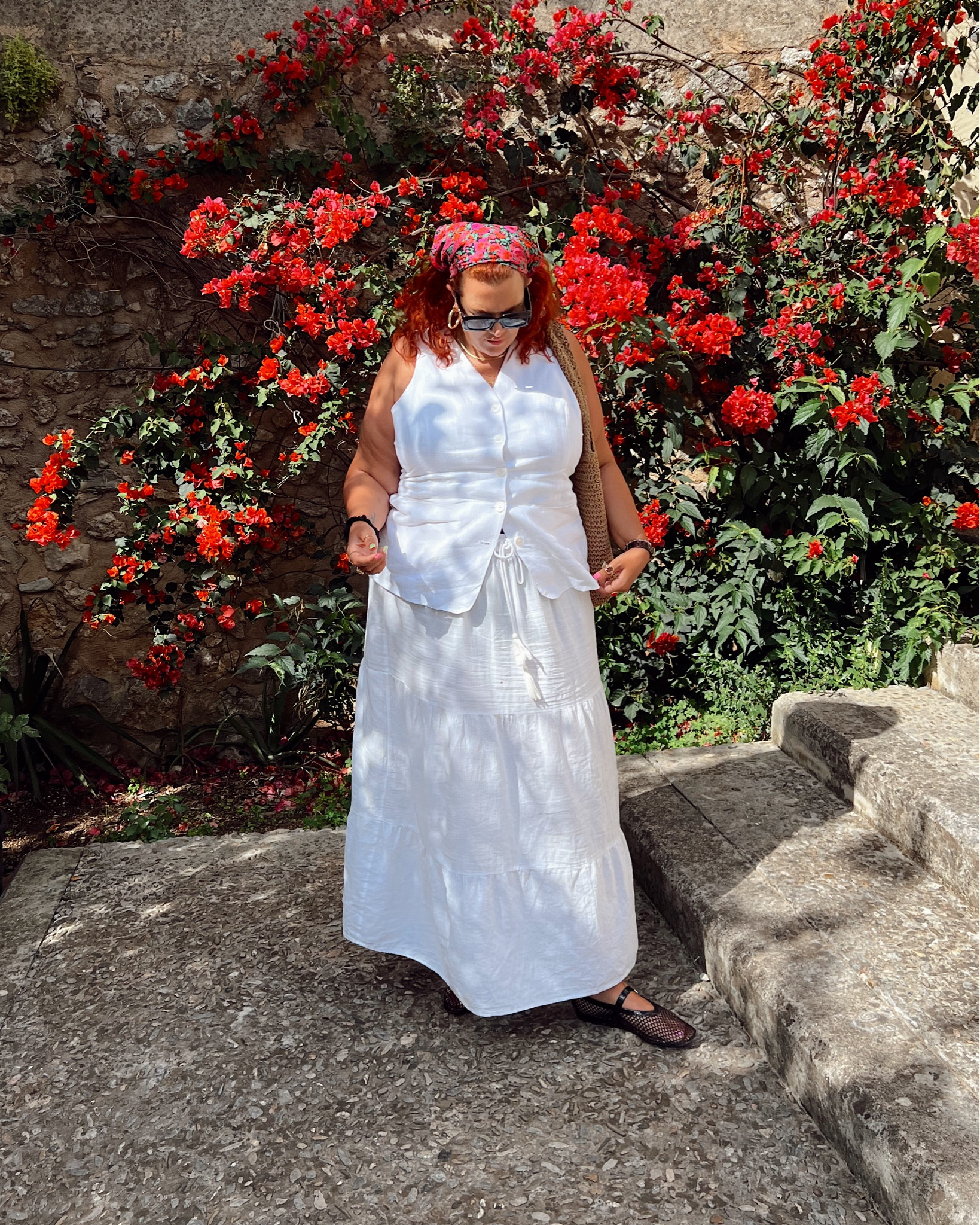 All white for a Mallorca Summer

Wearing a size 20 in this Vera moda skirt and a 22 in this waistcoat.

Teamed it with my new mesh ballet flats and my fave Gucci shades 

#LTKsummer #LTKcurves #LTKeurope