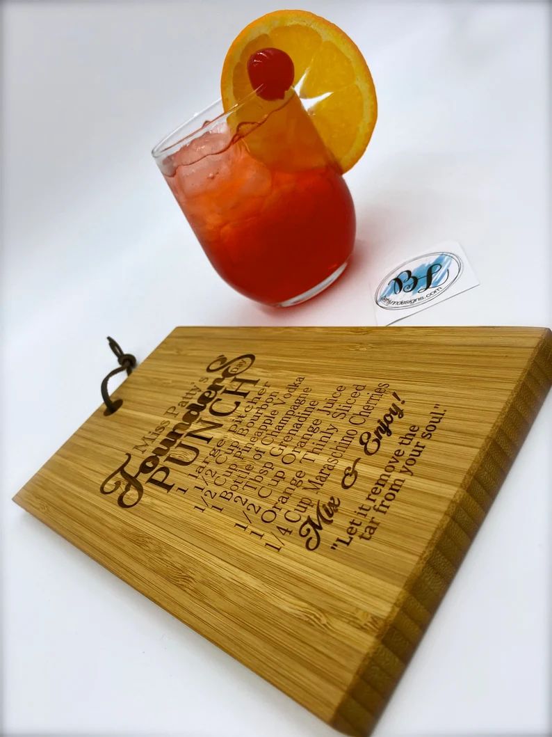 Cocktail Cutting Board | Gilmore Girls | Founders Day Punch | Miss Patty | Small Cutting Board | ... | Etsy (US)