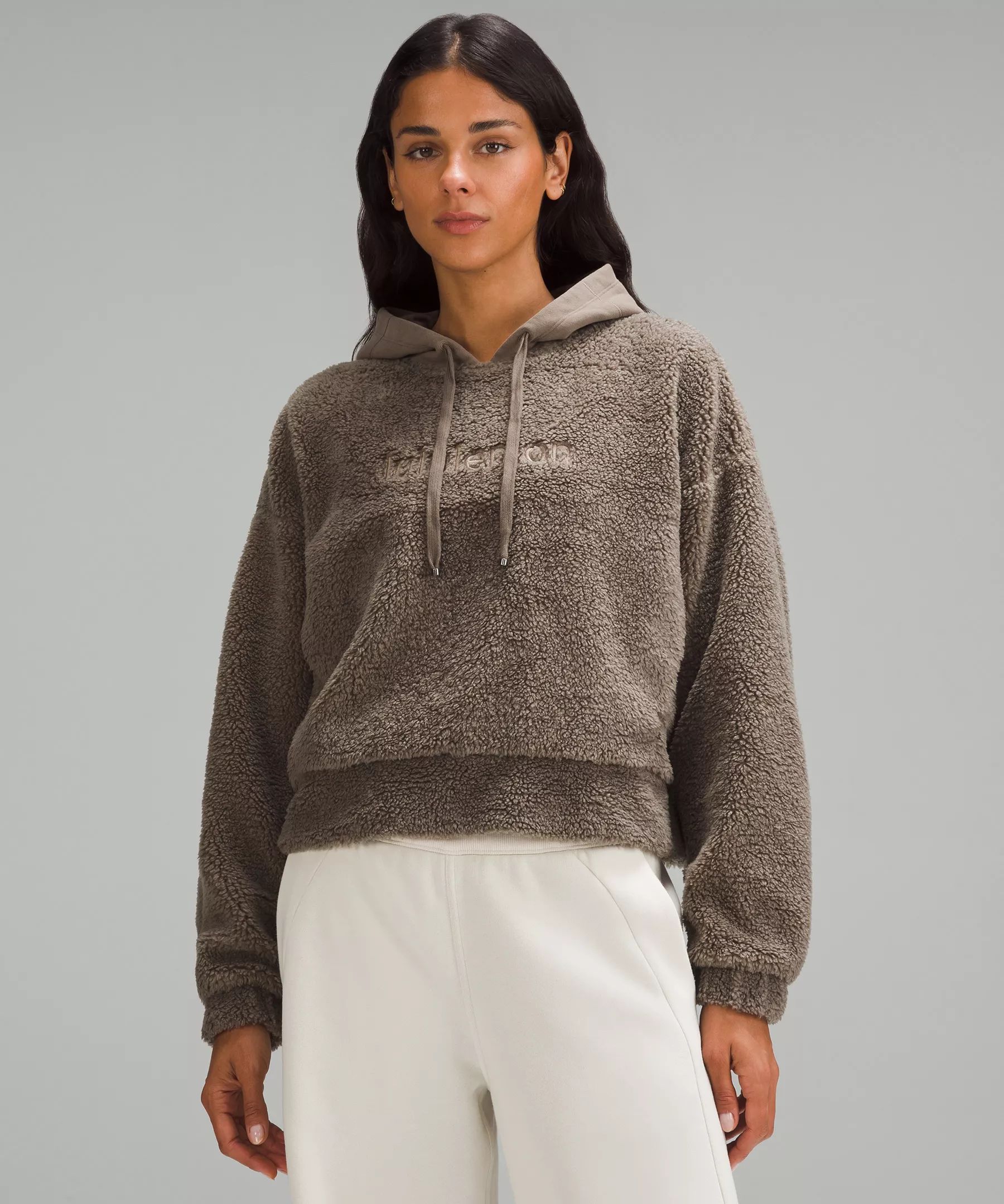 Textured Fleece Embroidered Logo Hoodie | Women's Hoodies & Sweatshirts | lululemon | Lululemon (US)