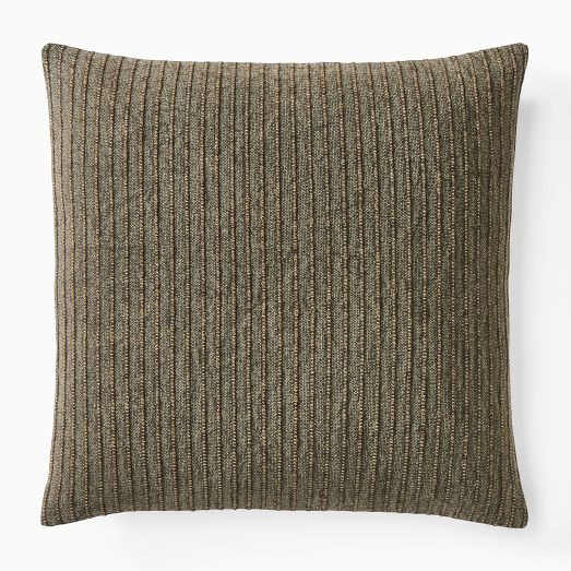 Jute Simple Line Pillow Cover | West Elm (US)