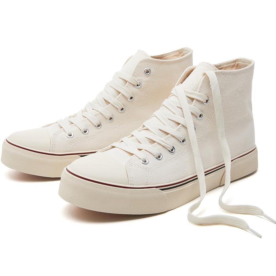 hash bubbie High Top Sneakers for Women Classic High Tops Canvas Shoes Lace up Women's Fashion Sn... | Amazon (US)
