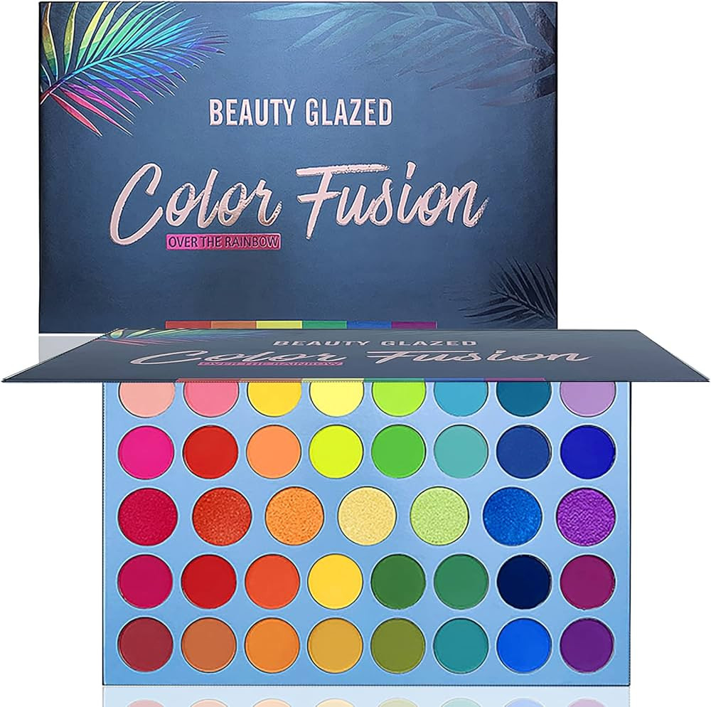 MYUANGO Color Fusion Eyeshadow Palette Highly Pigmented 39 Shades Pink Purple Matte and Shimmers ... | Amazon (US)