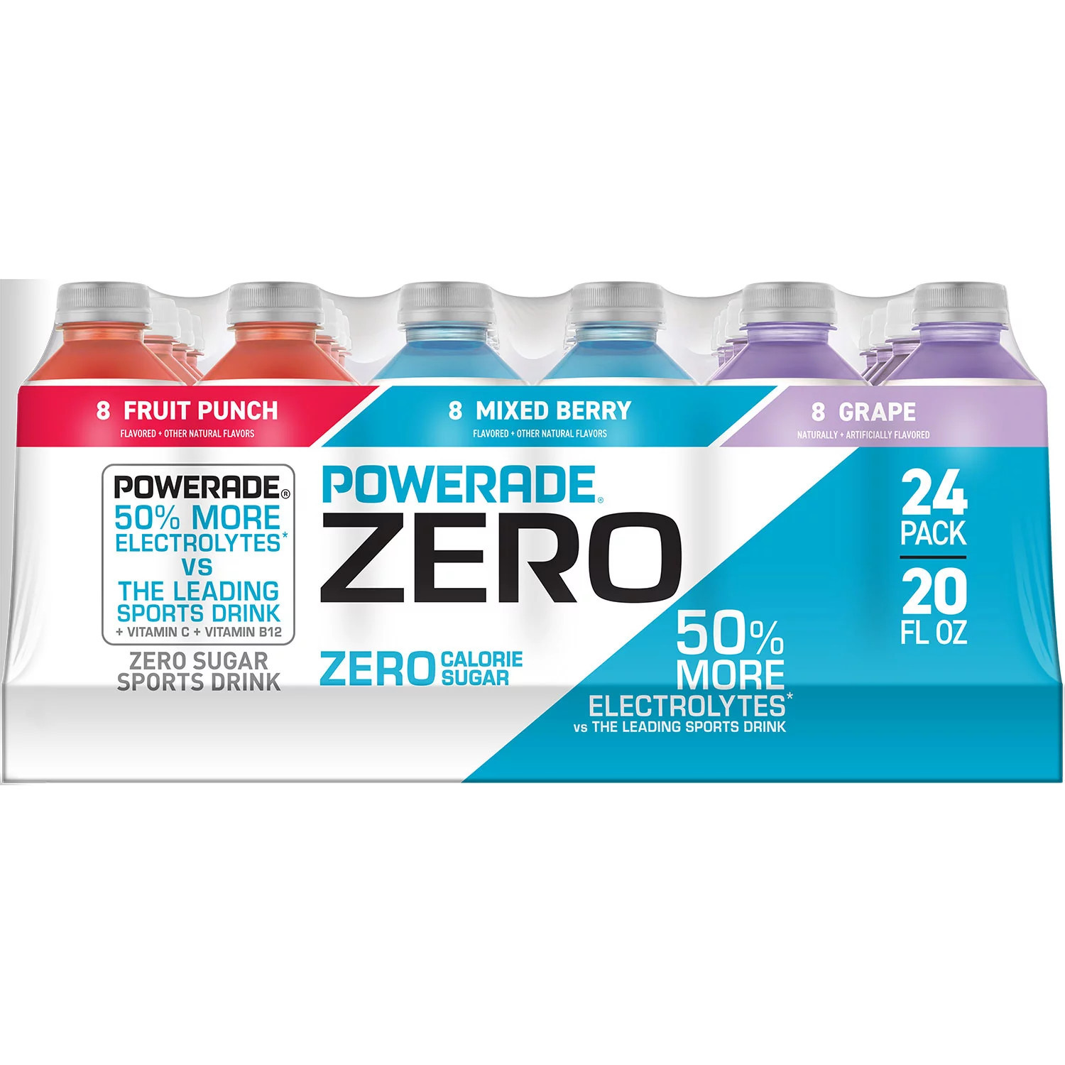 POWERADE ZERO Variety Pack Sports Drink, 20 fl. oz., 24 pk. | Sam's Club