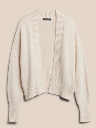 Chunky Cotton Cardigan | Banana Republic (US)