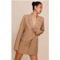 Brown Blazer Dress | PrettyLittleThing US