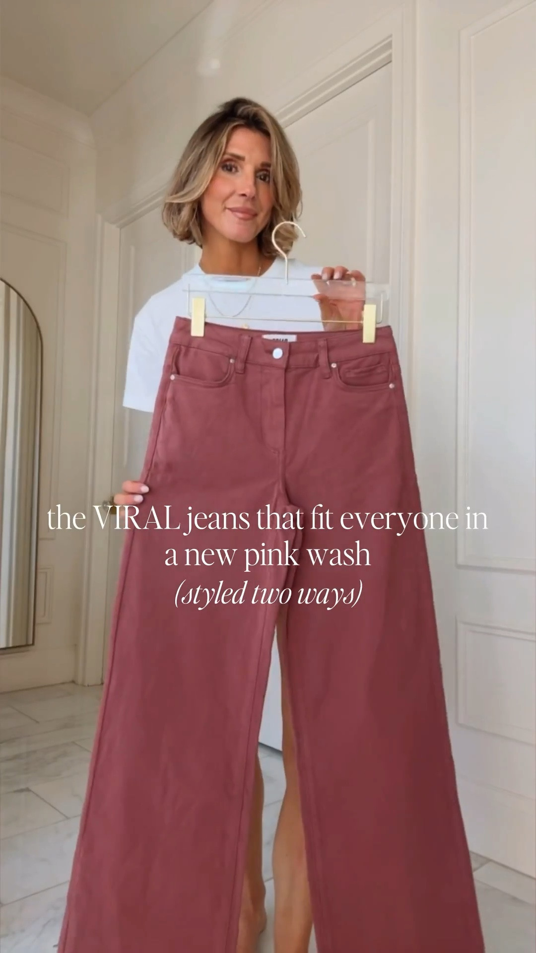 Best seller this week! 

The jeans that are flattering on everyone in this new berry wash. I'm 5'7 for reference wearing the 28 inseam and they fit true to size. 

#LTKootd